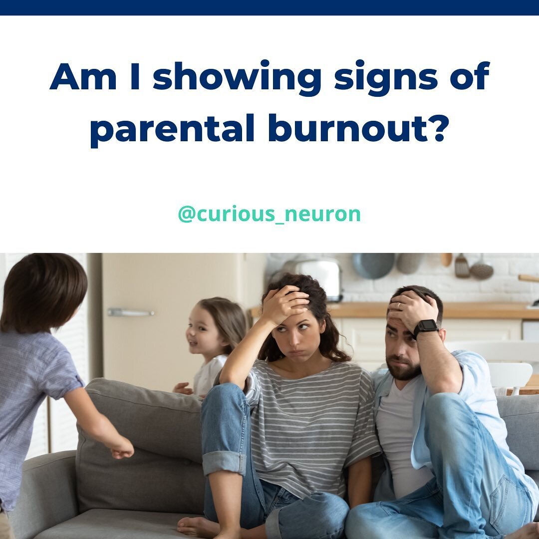 Are you showing signs of parental burnout? Welcome to @curious_neuron, parenting advice that is backed by science. 

A rising concern being expressed in research studies is parental burnout. There are many signs that a person must meet but a recent I