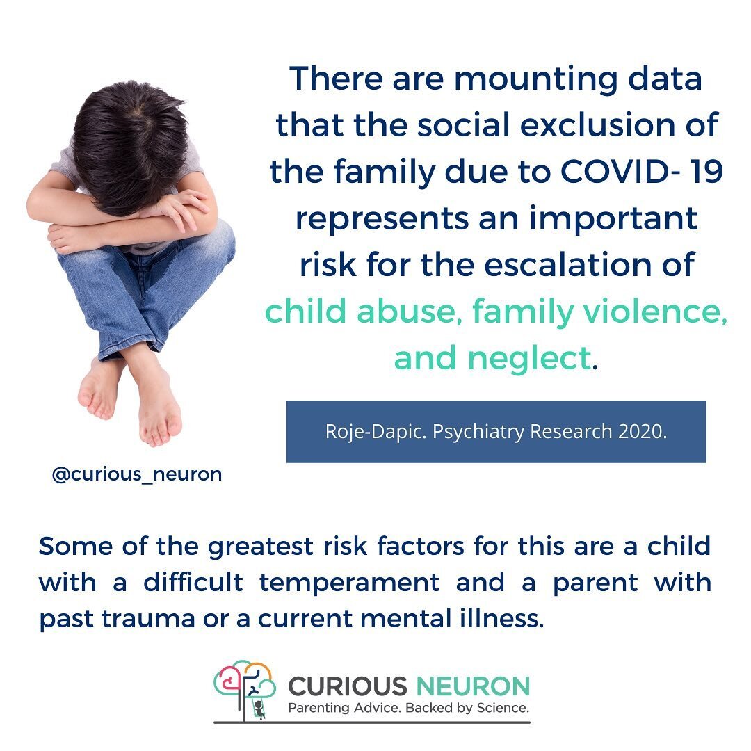 Here at @curious_neuron, we provide you with science-backed parenting advice. This morning I would like to post something on behalf of children. Something that has not been spoken of, but that researchers are very much concerned about. If a child has