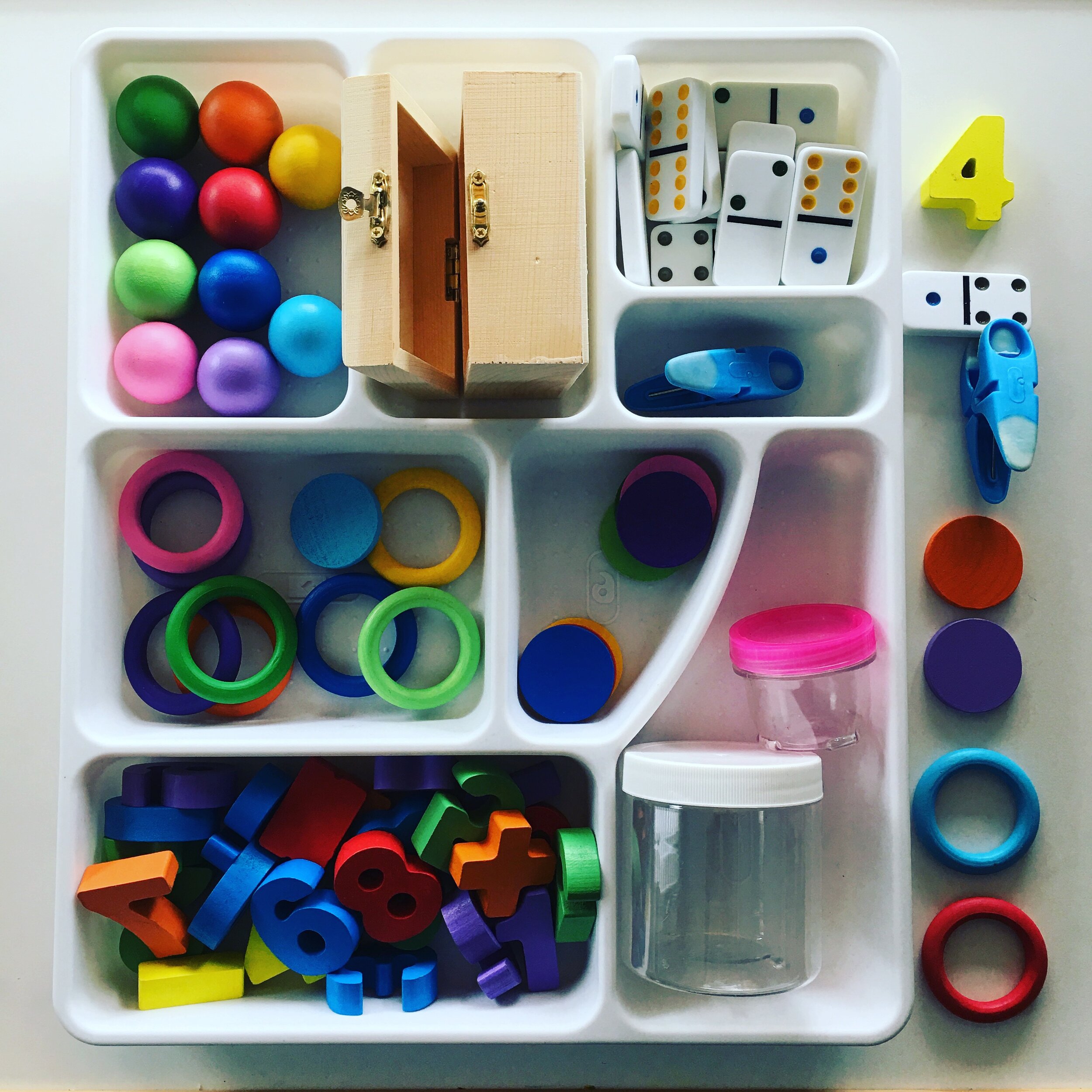 This is our candy shop set up using our loose parts.